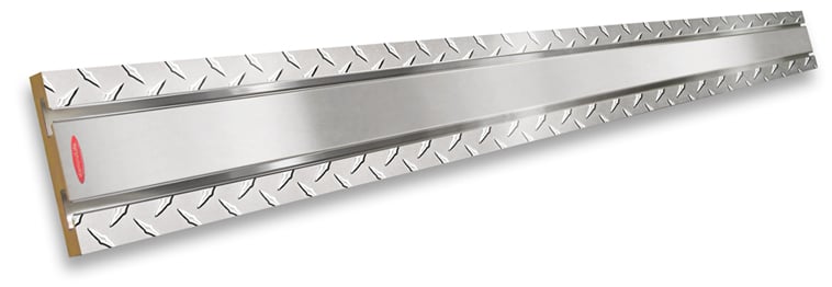 Diamond Plate & Brushed Aluminum SlatWall MX™ Strip