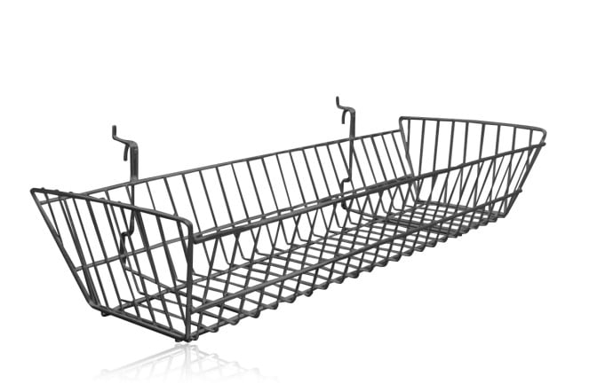 SlatWall Basket - Wire Basket Accessory for SlatWall